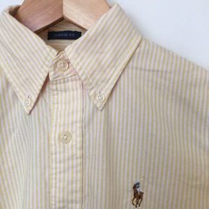 Ralph Lauren yellow & white striped button down